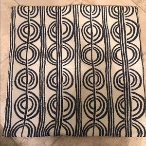 West Elm Embroidered Pillow Cover 18” Square